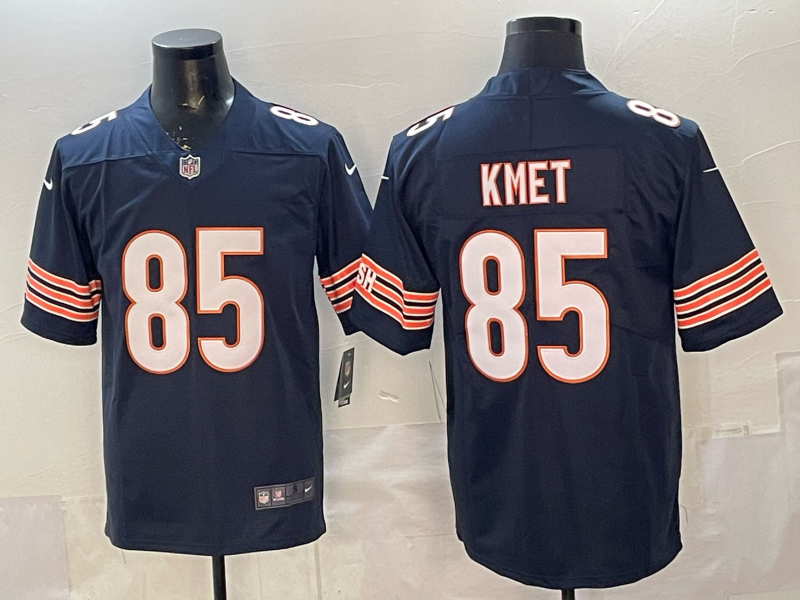 Men's Chicago Bears Cole Kmet #85 Navy Player Game Jersey