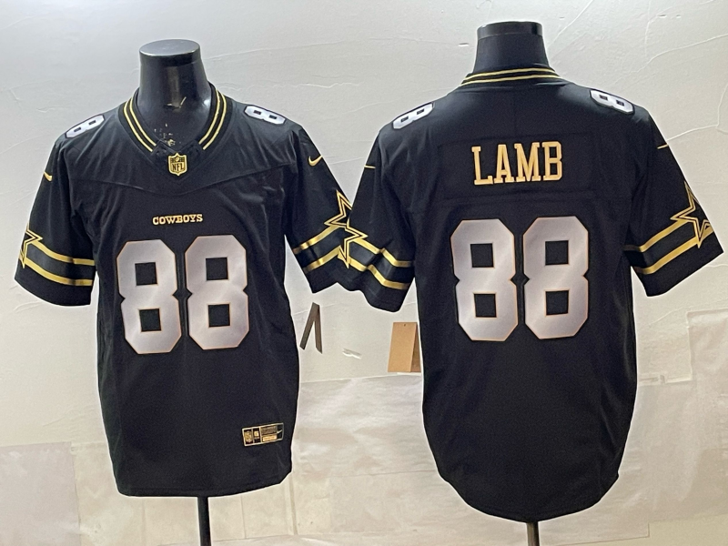 Men's Dallas Cowboys CeeDee Lamb #88 Black Player Team Jersey