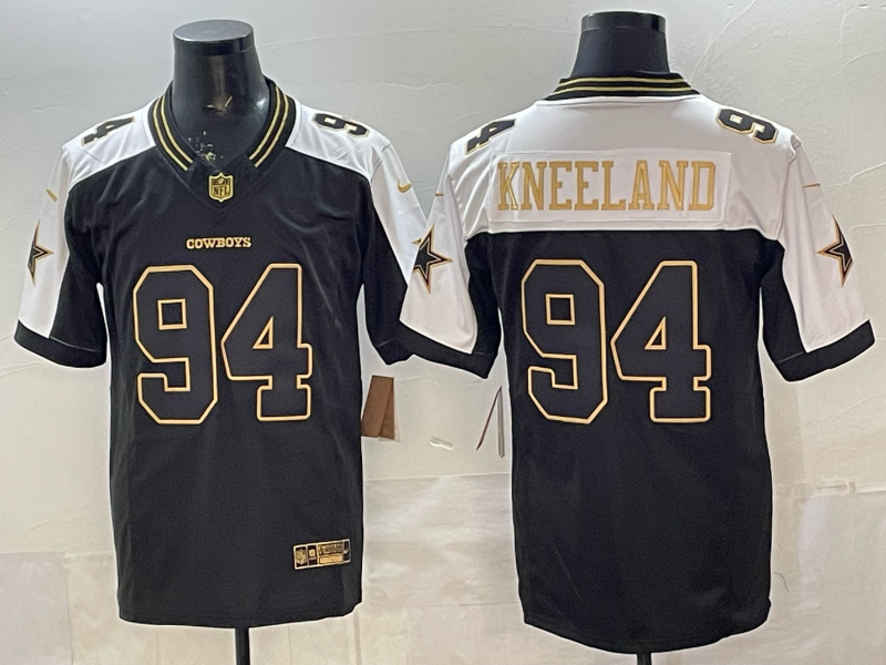 Men's Dallas Cowboys Drake Kneeland #94 Black Player Jersey