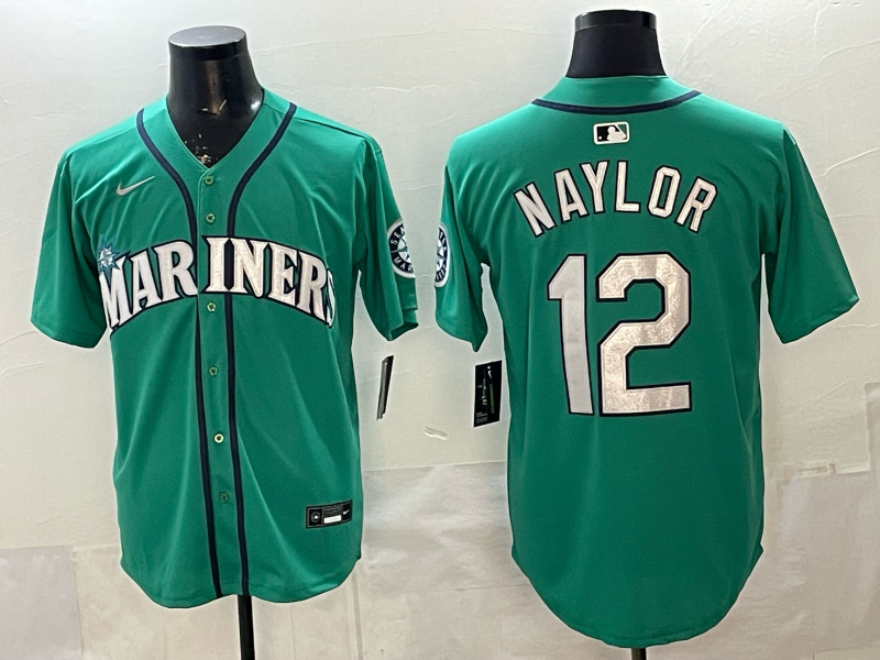 Men's Seattle Mariners Josh Naylor #12 Teal Alternate Limited Player Jersey