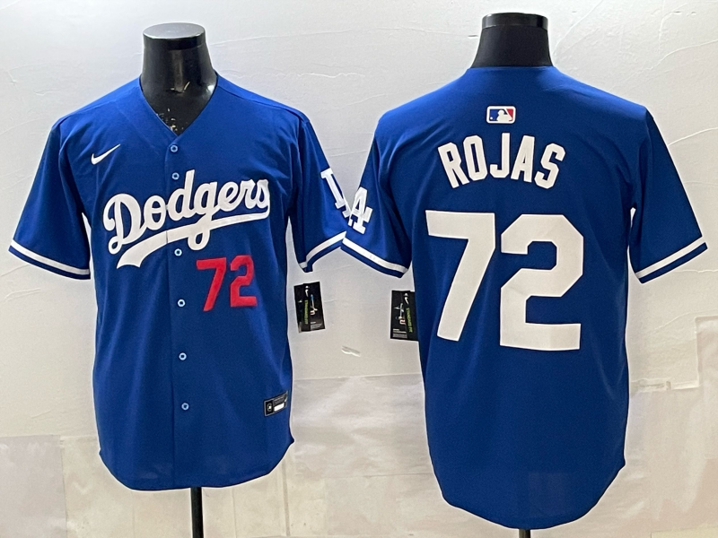 Men's Los Angeles Dodgers Manny Rojas #72 Royal Alternate 2 Replica Player Jersey