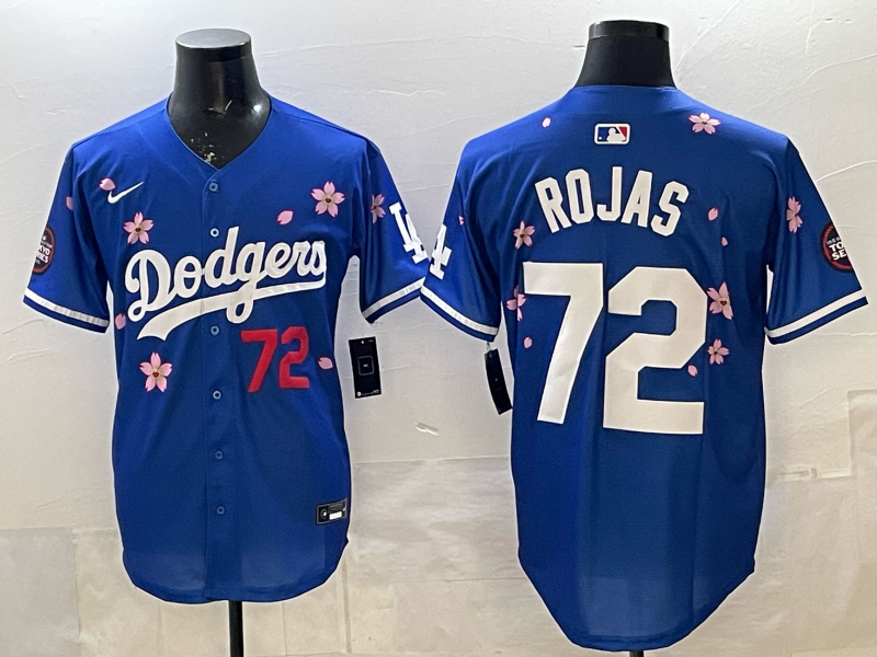 Men's Los Angeles Dodgers Manny Rojas #72 Royal Replica Player Jersey