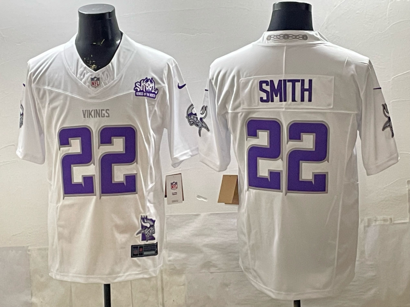 Men's Minnesota Vikings Harrison Smith #22 White Alternate Game Jersey