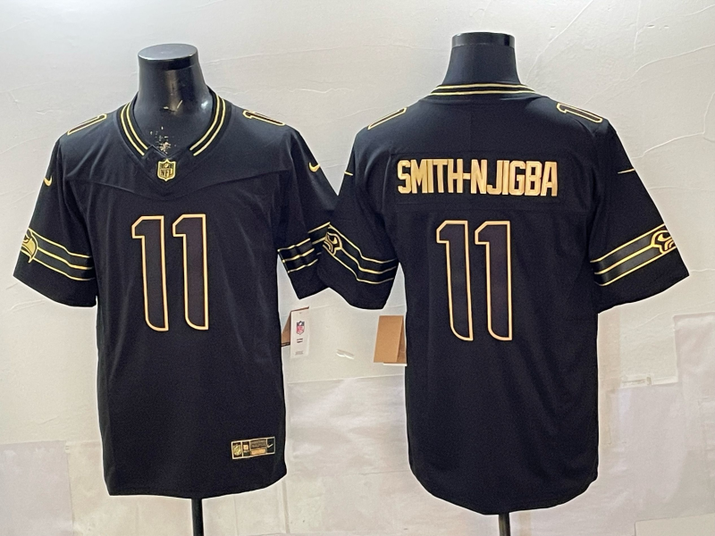 Men's Seattle Seahawks Jaxon Smith-Njigba #11 Black Game Player Jersey