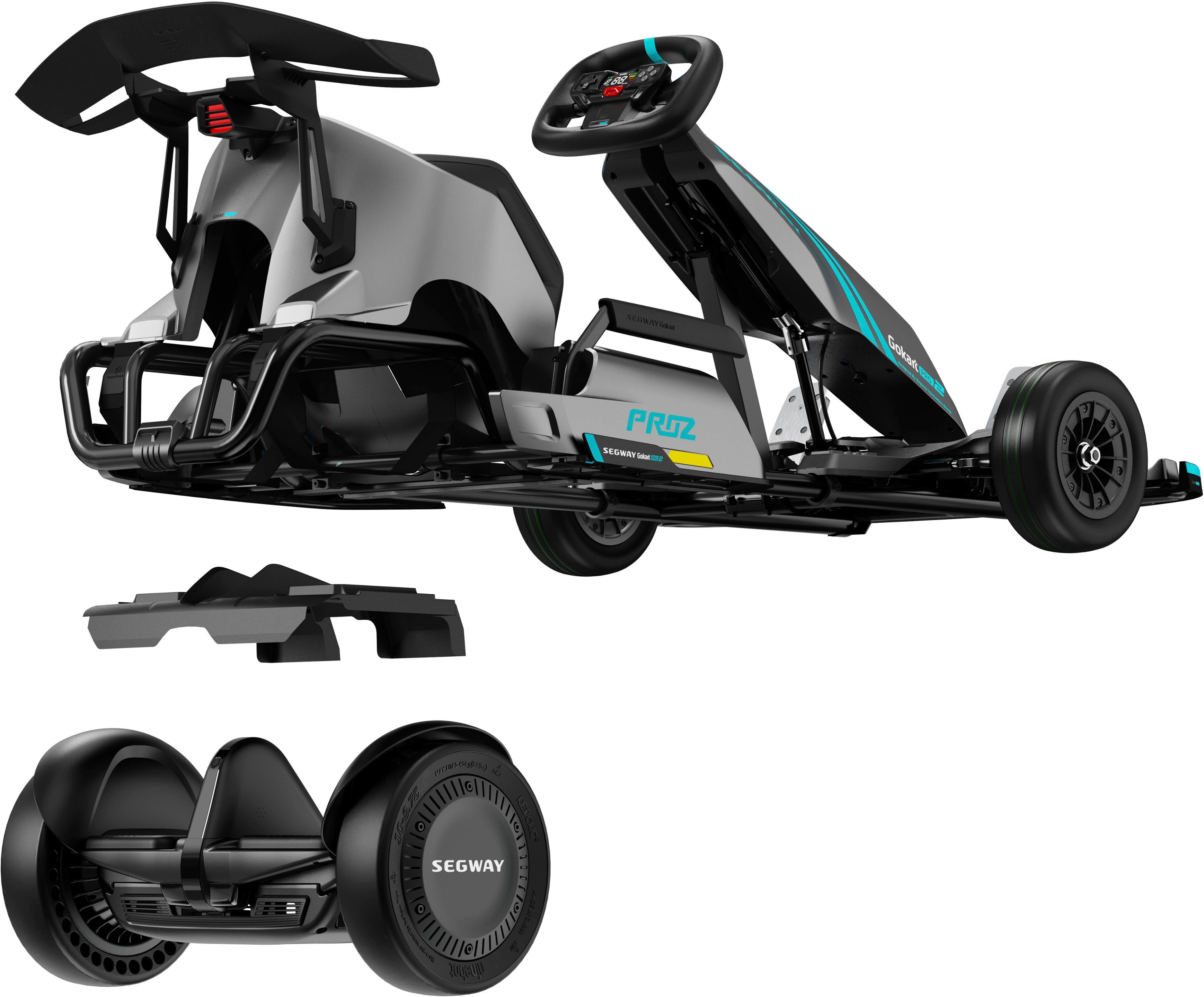 2025 Segway – Go Kart Pro 2 w/15.5 mi Max Operating Range & 26.7 mph Max Speed – Gray