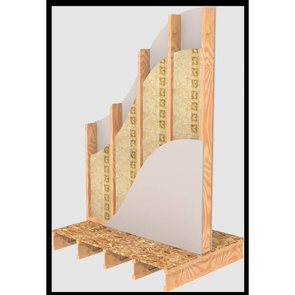 ROCKWOOL Safe 'n' Sound 3 in. x 15-14 in. x 47 in. Soundproofing and Fire Resistant Stone Wool Insulation Batt (59.7 sq. ft.) RXSS31525