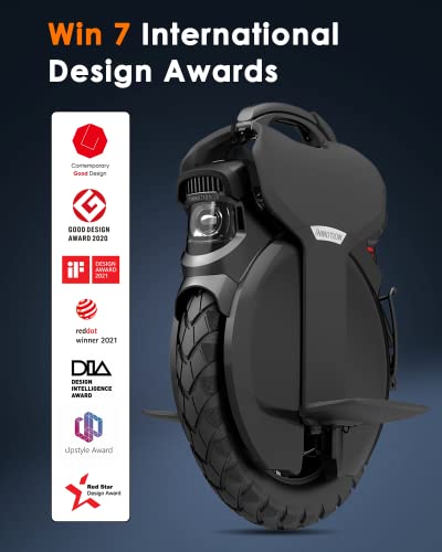 Electric Unicycle, 18′′ Self-Balancing with 3.35′′ Air Suspension, 75-Mile Range, 34 MPH Speed