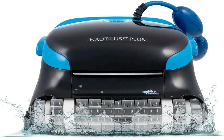 Wi-Fi Automatic Robotic Pool Vacuum Cleaner, Always Cleaning, Never Charging, with Wall Climbing Scrubber Brush, Ideal for In-Ground Pools up to 50 FT in Length