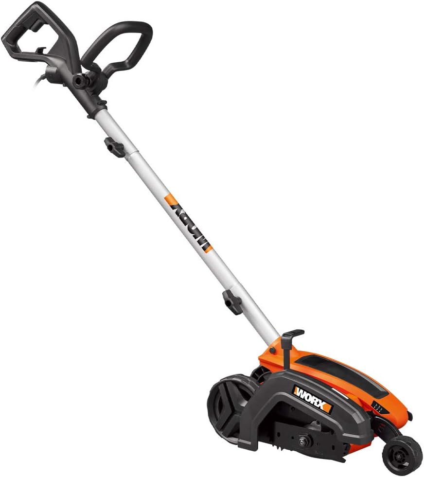 12 Amp 7.5 Inch Electric Lawn Edger & Trencher. Orange and Black