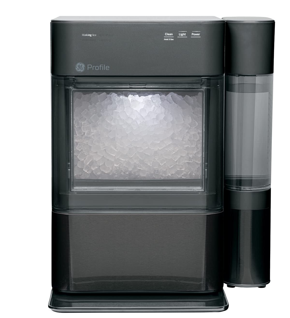 Profile Opal 2.0 | Countertop Nugget Ice Maker | Ice Machine with WiFi Connectivity | Smart Home Kitchen Essentials | Black Stainless