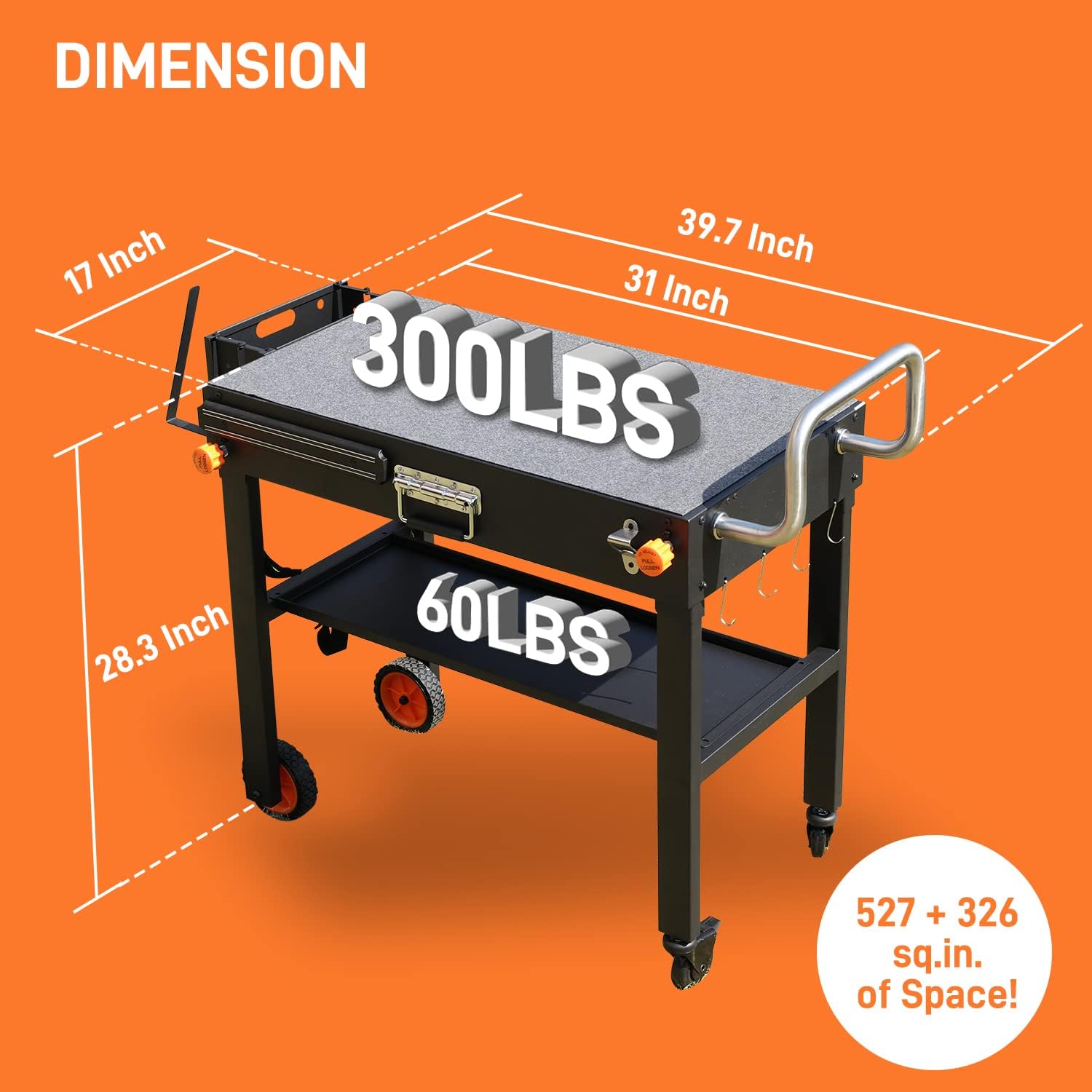 Portable Outdoor Grill Table. Folding Grill Cart Solid and Sturdy. Blackstone Griddle Stand Large Space. Blackstone Table with Paper Towel Holder. Grill Stand for Blackstone Griddle. Ninja Grills etc