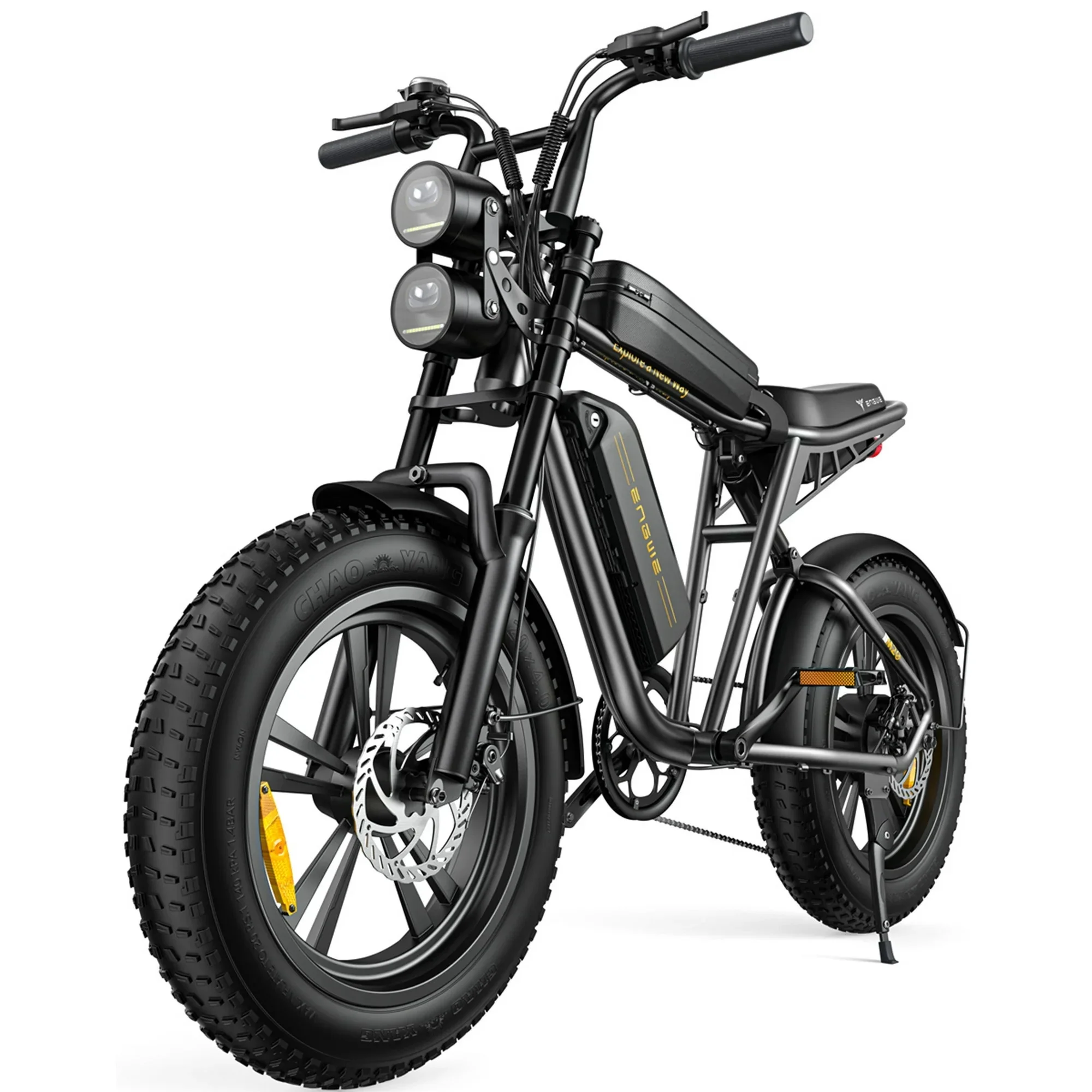 Electric Bike for Adults – 1000W 28mph Moped Ebike with 48V 13A Removable Battery, Up to 94 Miles All Terrain Off Road E-Bike with 20*4.0′′ Fat Tire,Full Suspension,7-Speed UL Certified