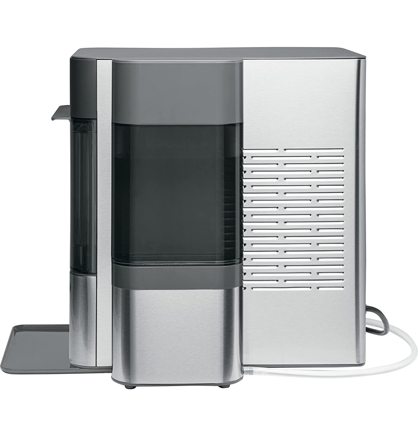 Profile Opal 2.0 | Countertop Nugget Ice Maker | Ice Machine with WiFi Connectivity | Smart Home Kitchen Essentials | Black Stainless