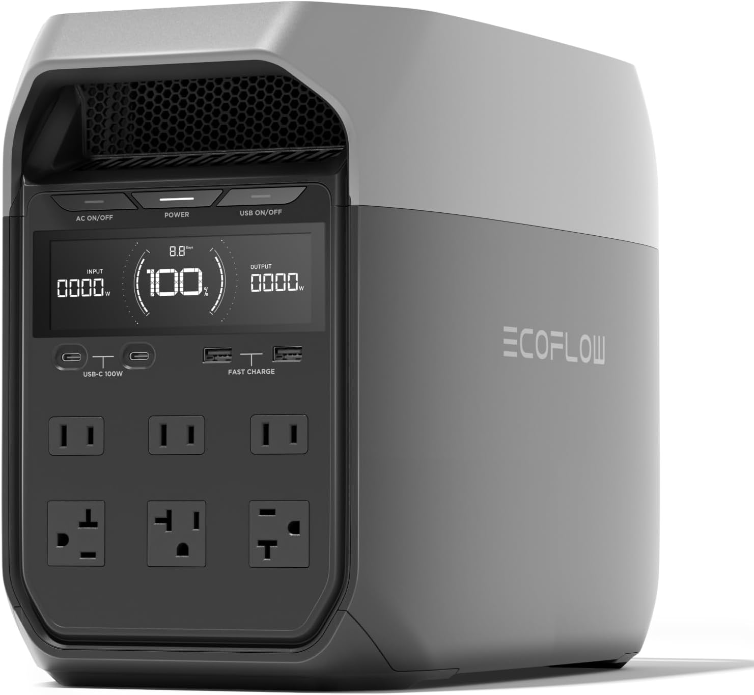 Delta 3 Portable Power Station – 1024Wh, 1800W AC Output