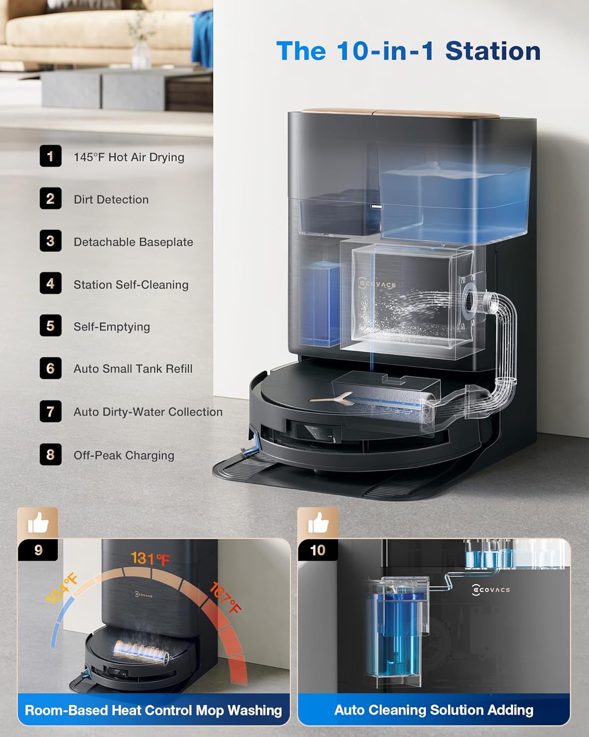 Deebot X9 Pro Omni Robot Vacuum and Mop System
