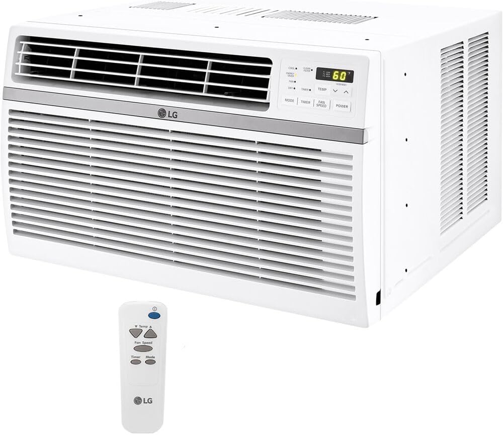 8,000 BTU Window Air Conditioner, Remote & Quiet