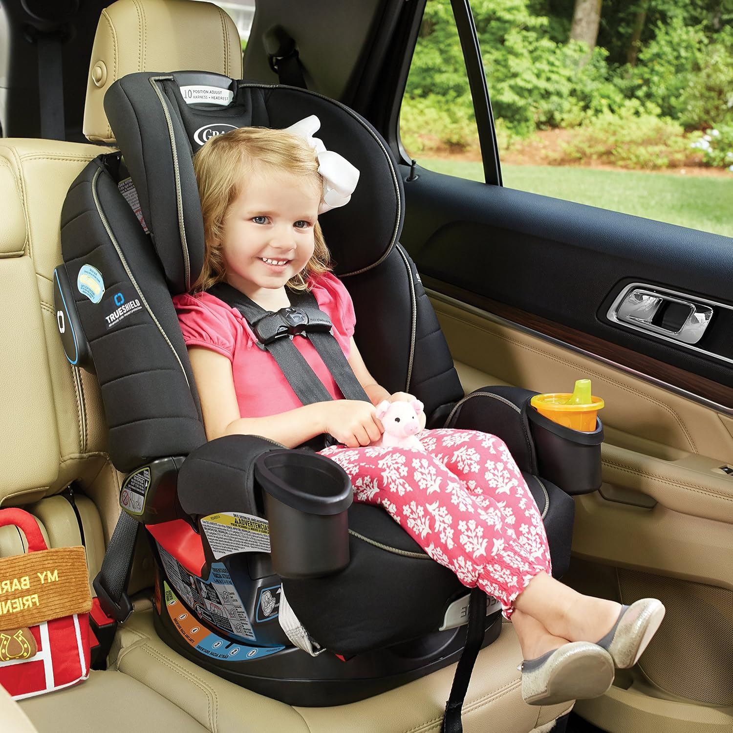 4Ever Dlx 4-In-1 Car Seat – Grey, Infant to Toddler
