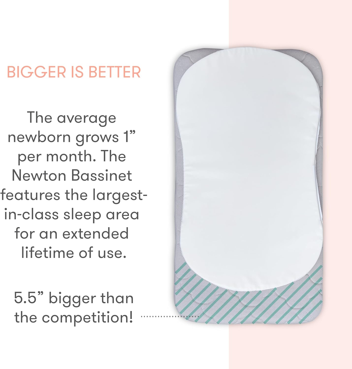 BABY Bassinet & Bedside Sleeper with Washable Mattress