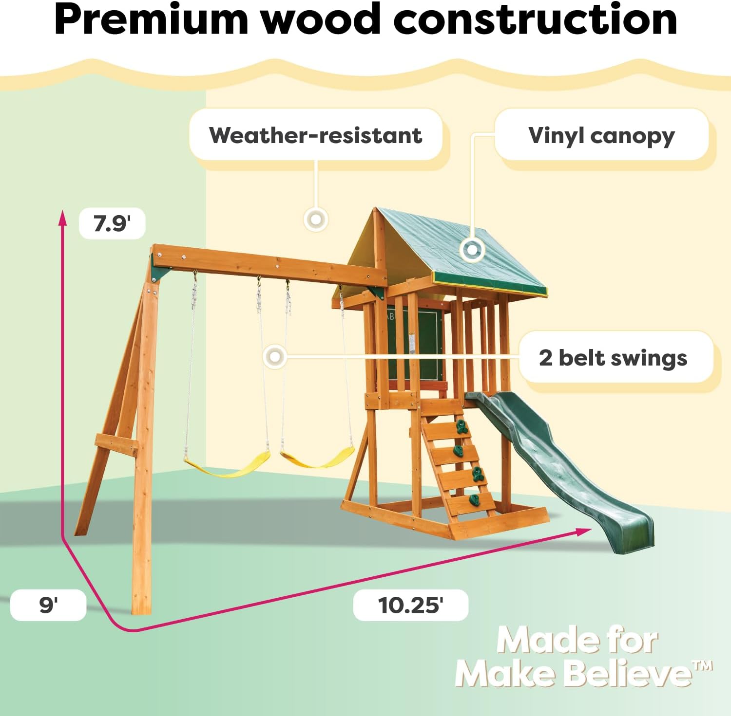 Appleton Wooden Swing Set