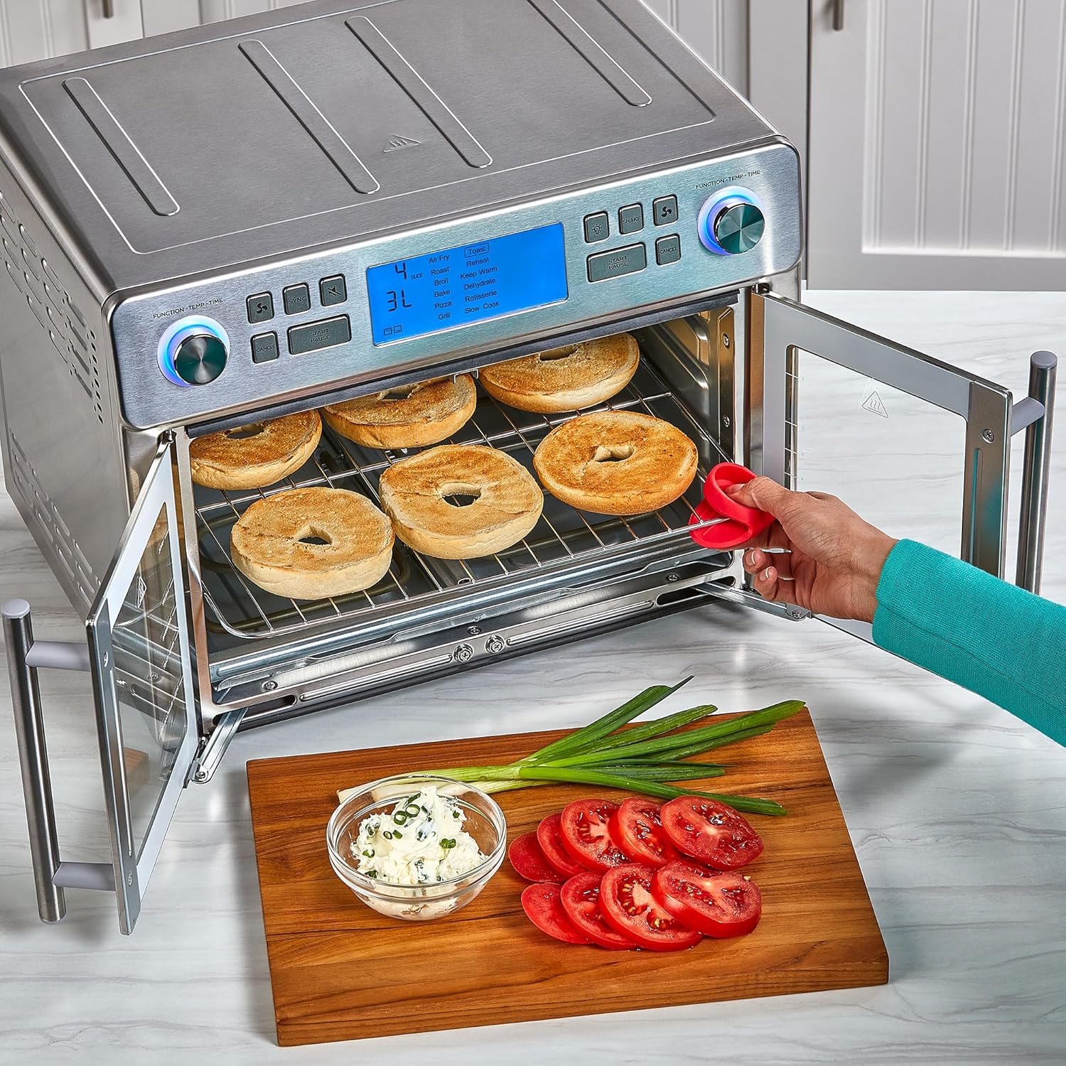 Dual Zone 360 Air Fryer Oven Combo 25 Qt