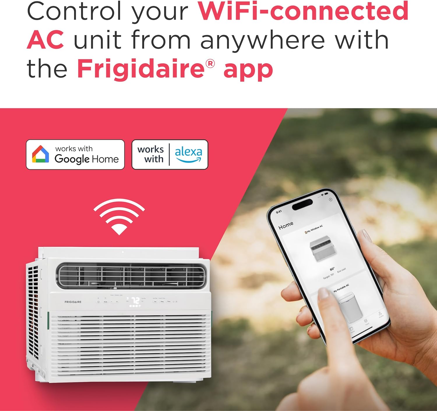 8,000 BTU Smart Wi-Fi Window Air Conditioner