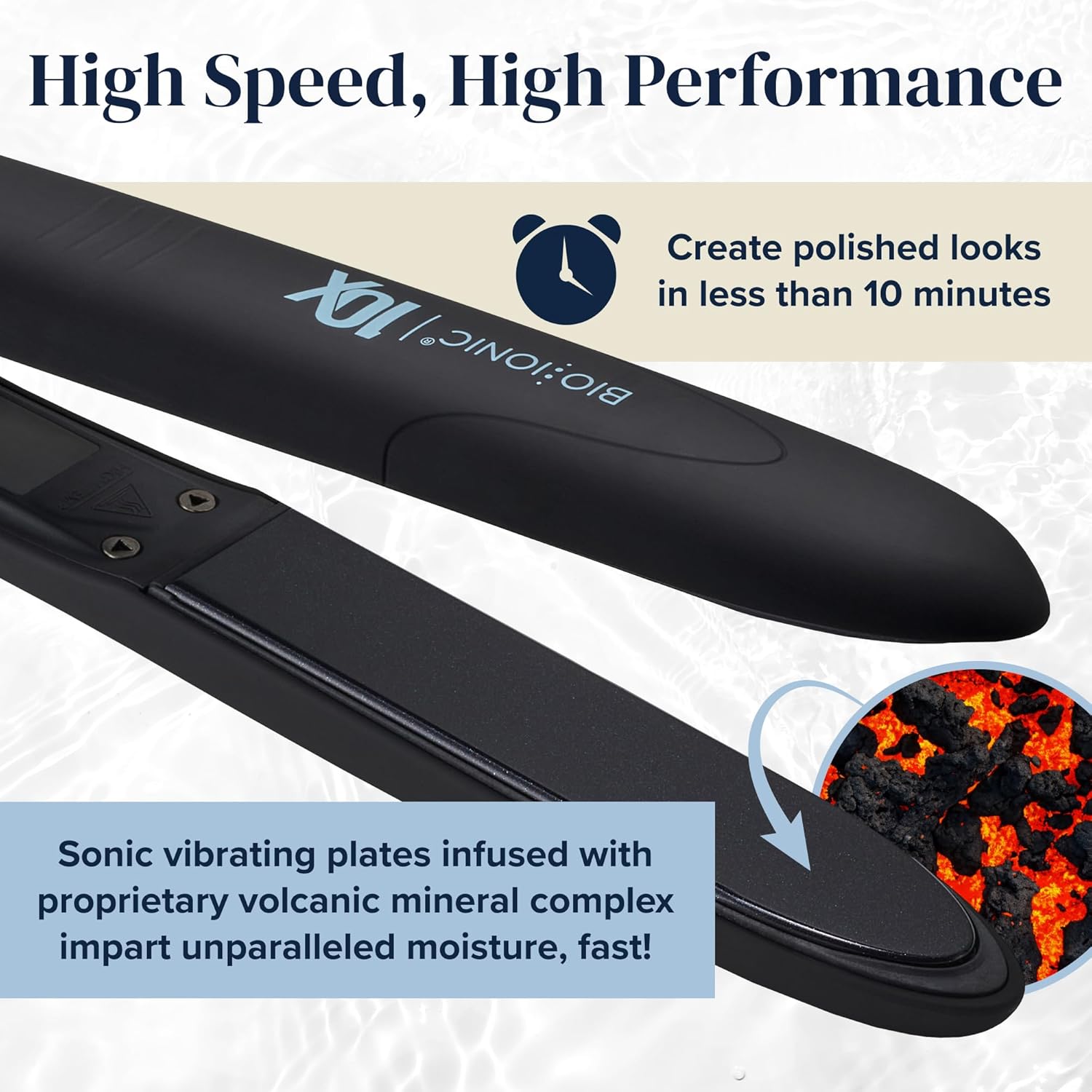10X Styling Iron – 1′′ Sonic Flat Iron & Curler