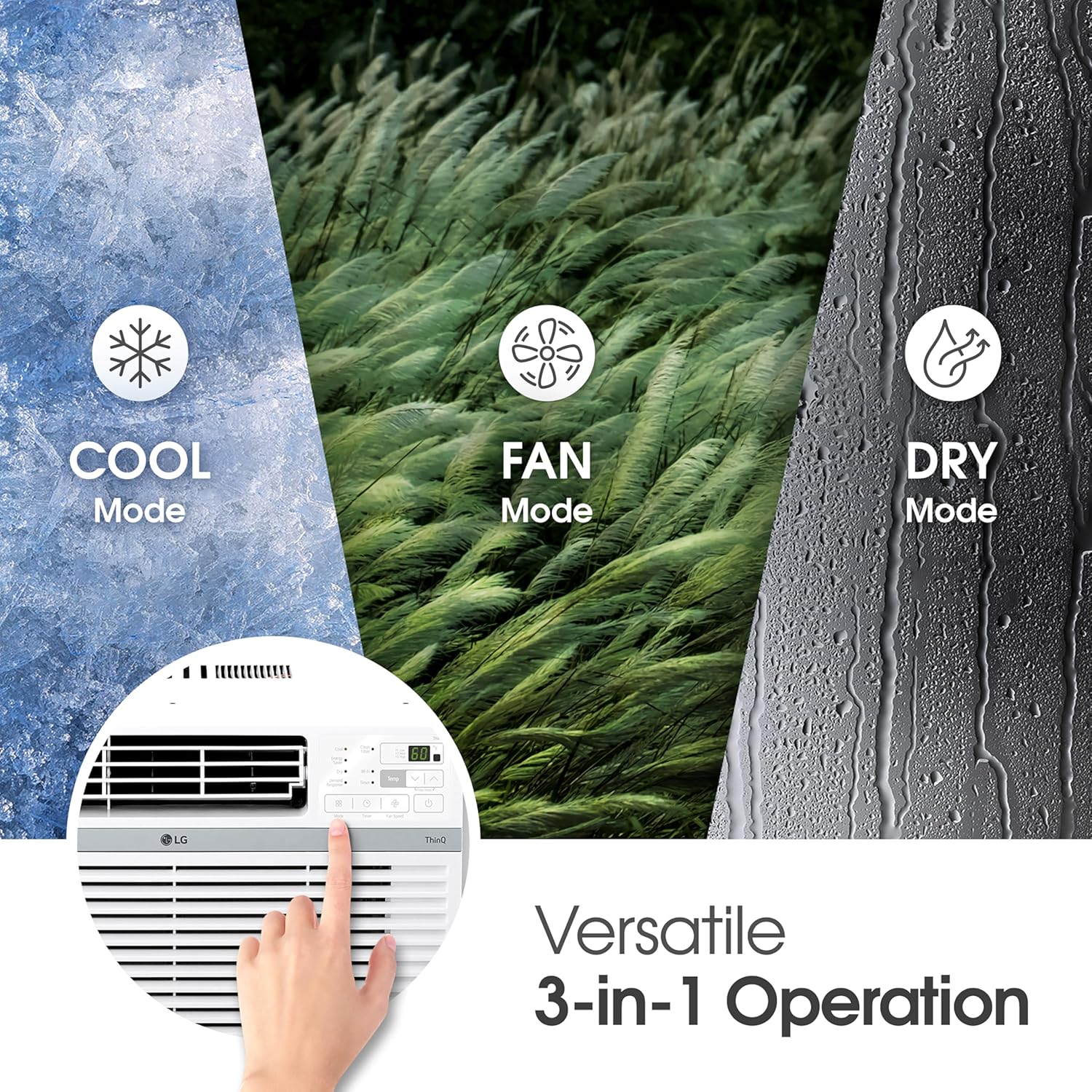8,000 BTU Window Air Conditioner, Remote & Quiet