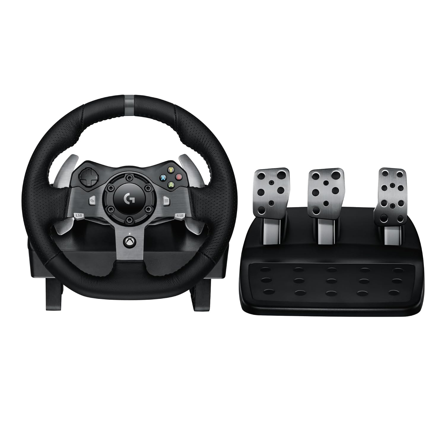 920 Driving Force Racing Wheel with Pedals – Black