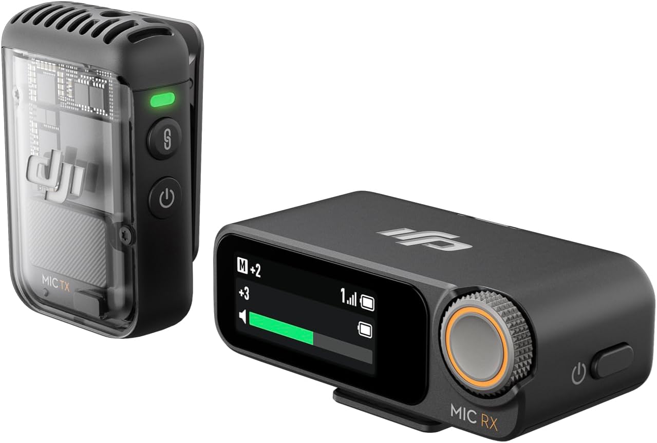 2 Wireless Lavalier Microphone with Charging Case