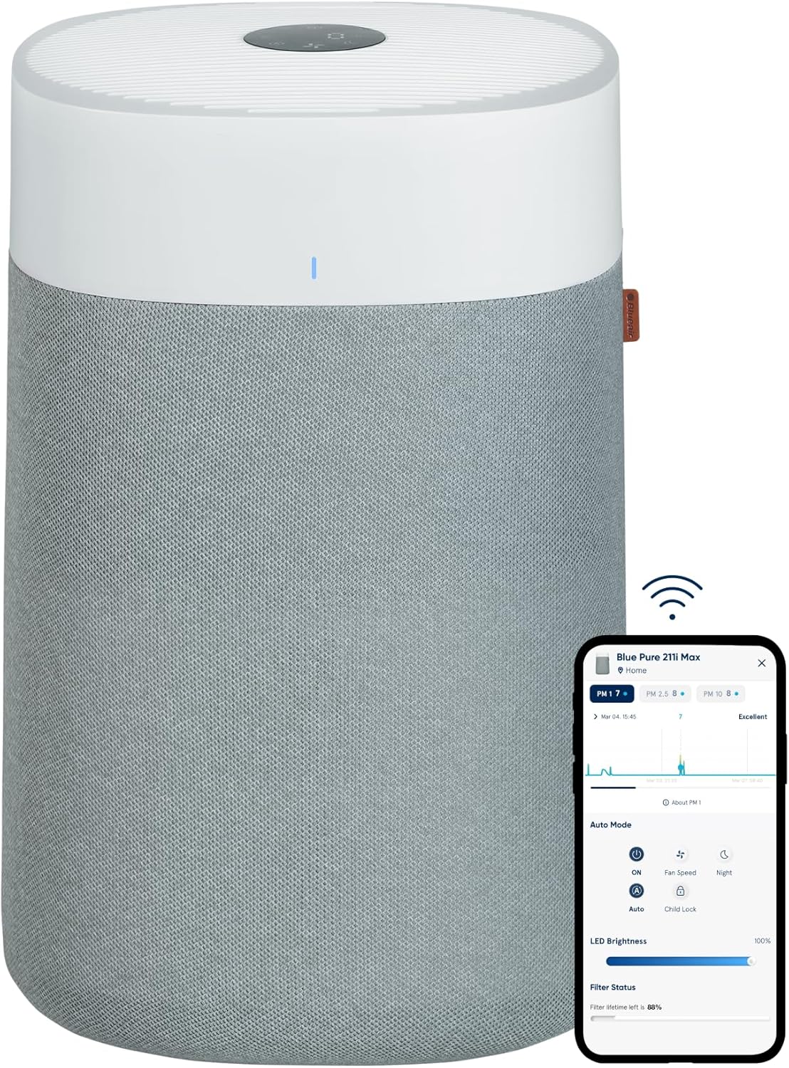 Blue Pure 211I Max Air Purifier for Large Rooms