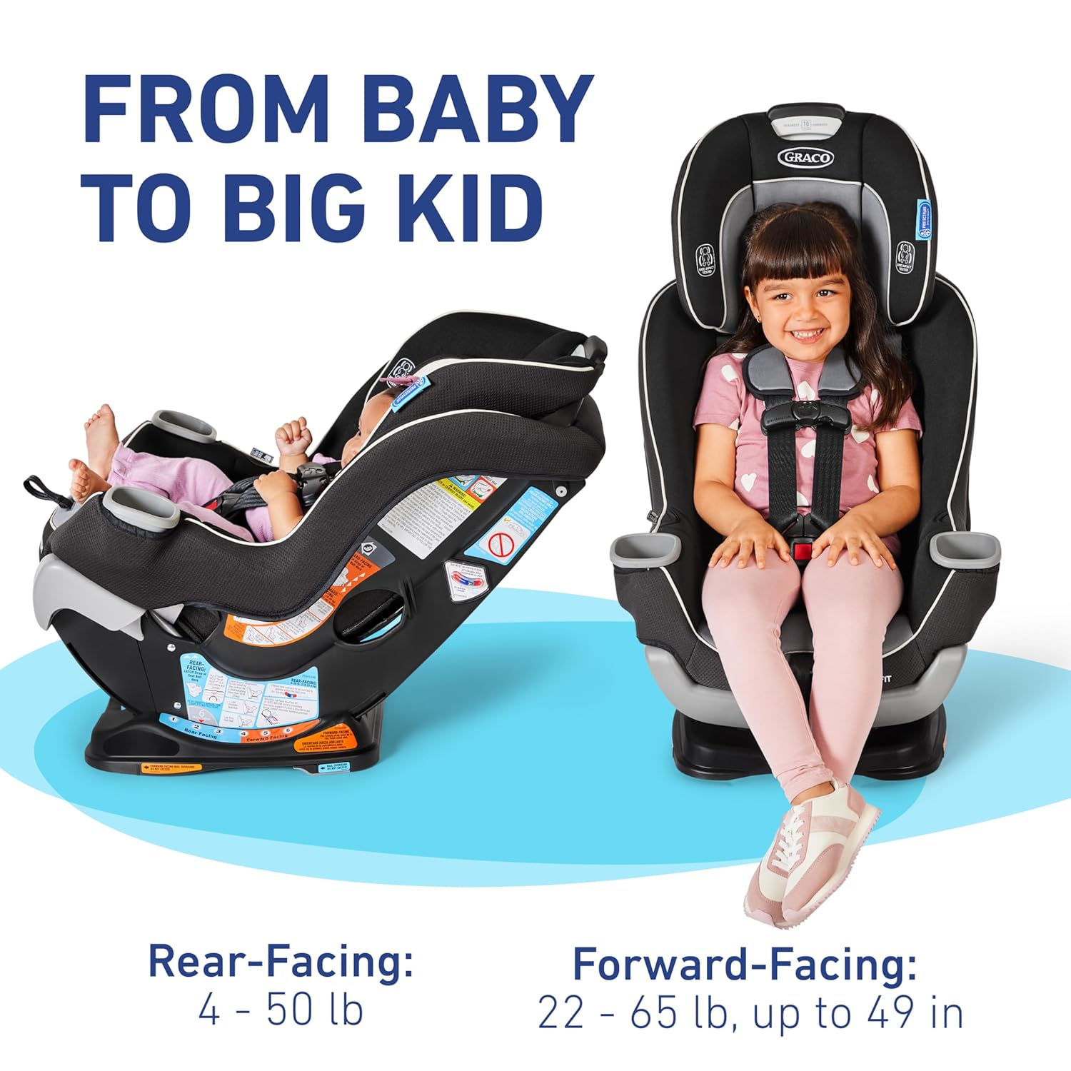 Extend2Fit Convertible Baby Car Seat – Adjustable Legroom