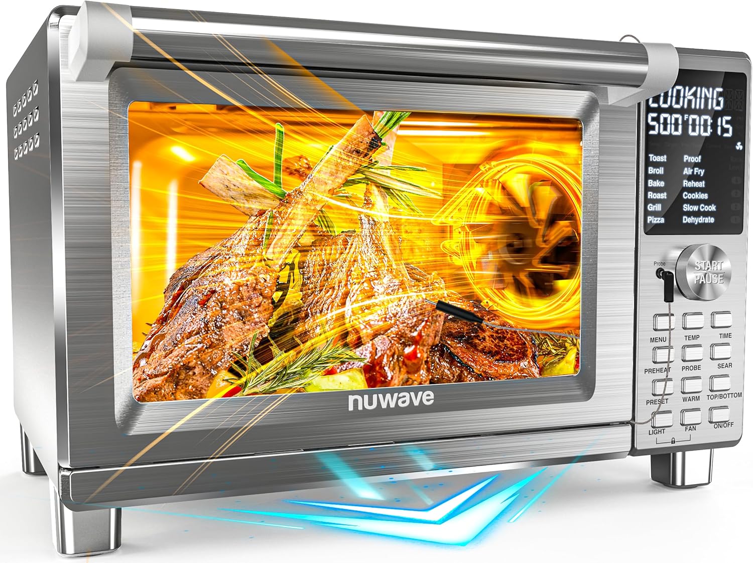 Bravo XL Pro Air Fryer Toaster Oven 30Qt Stainless Steel