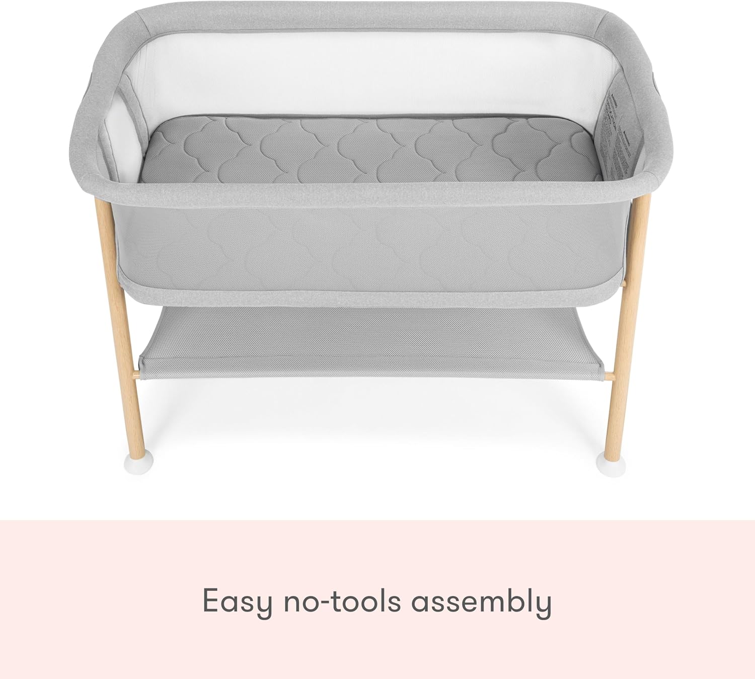 Bassinet & Bedside Sleeper with Washable Mattress
