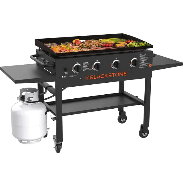 Blackstone 4-Burner 36′′ Griddle Cooking Station with Side Shelves
