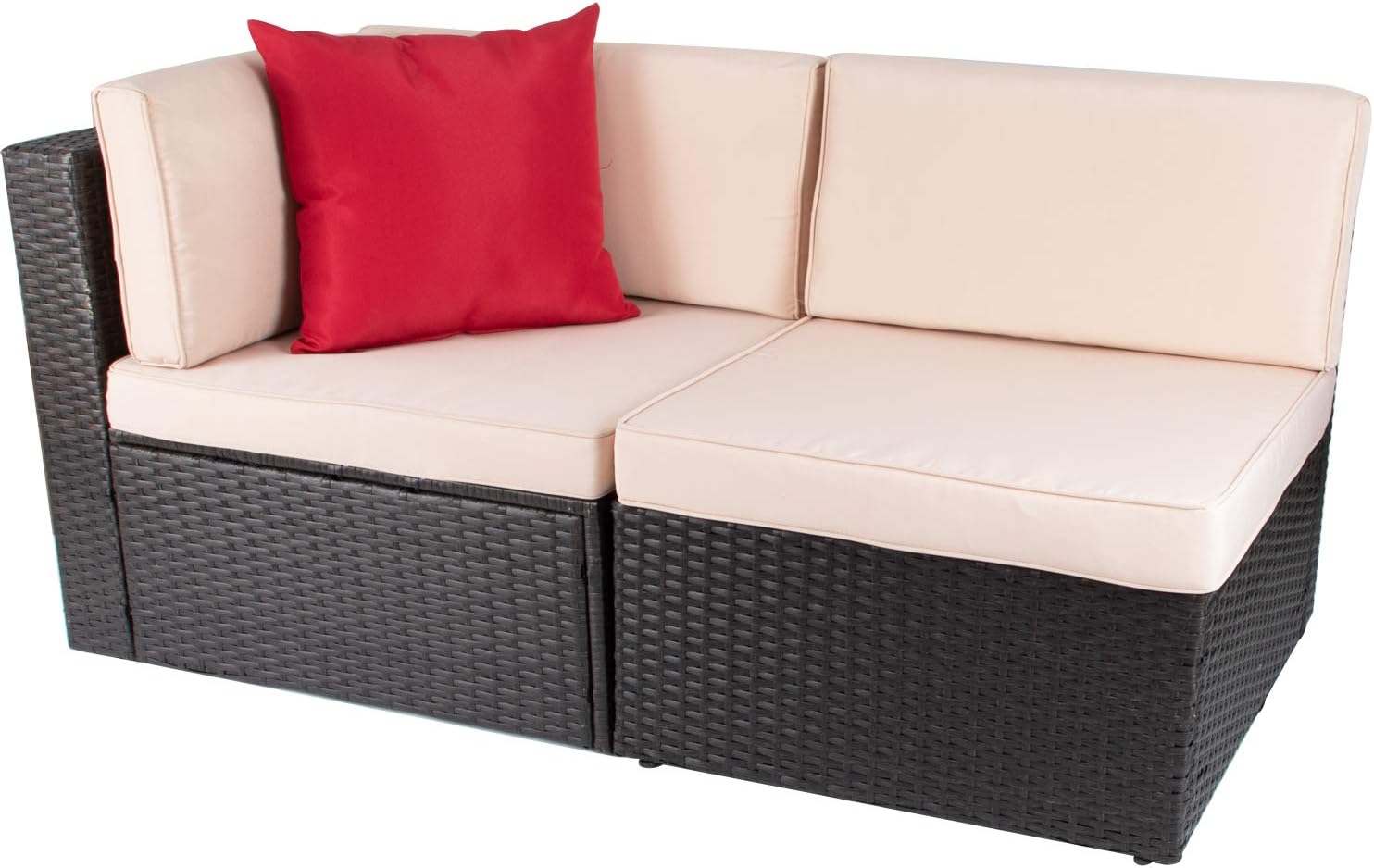 5 Pieces All-Weather Patio Furniture Set with Cushions
