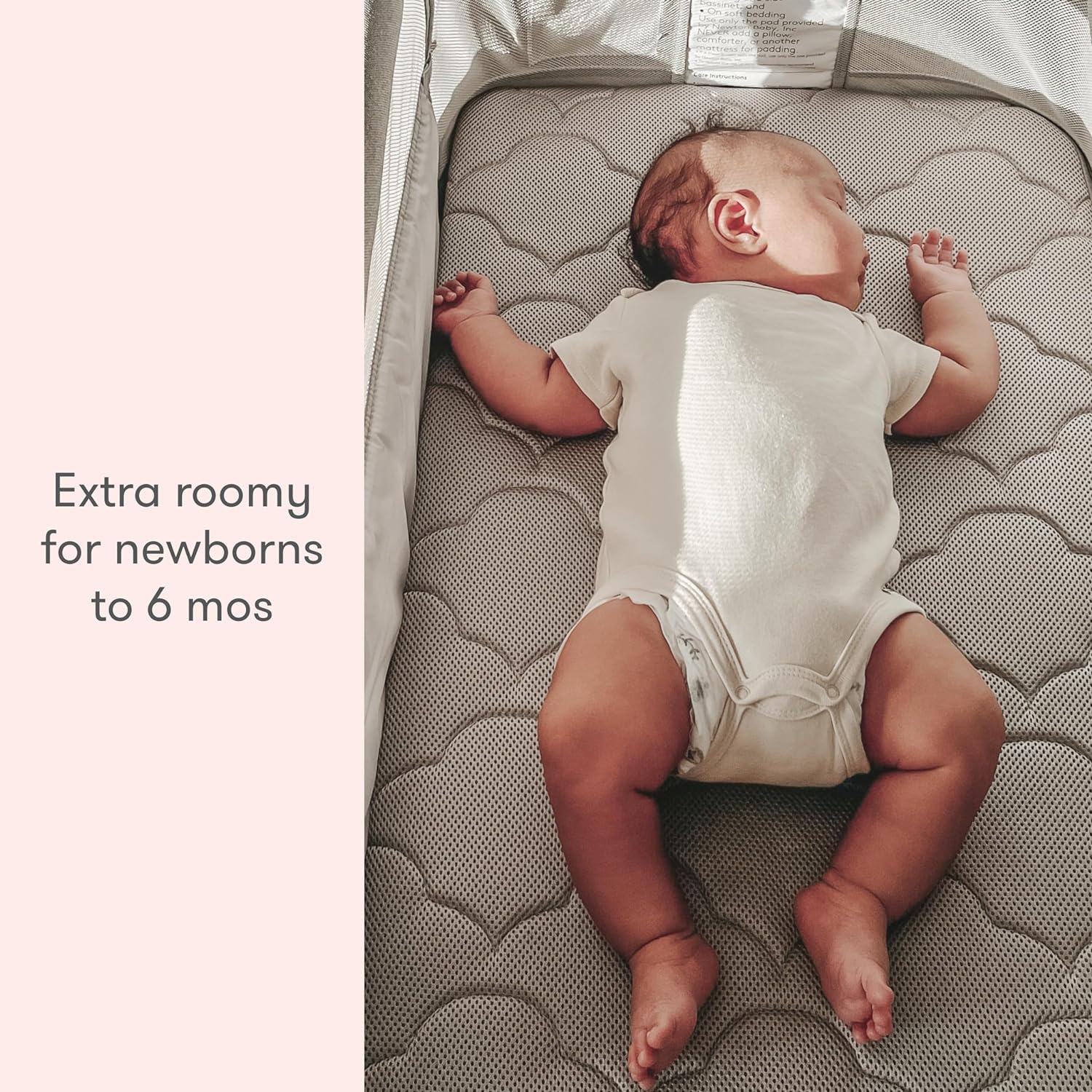 Bassinet & Bedside Sleeper with Washable Mattress