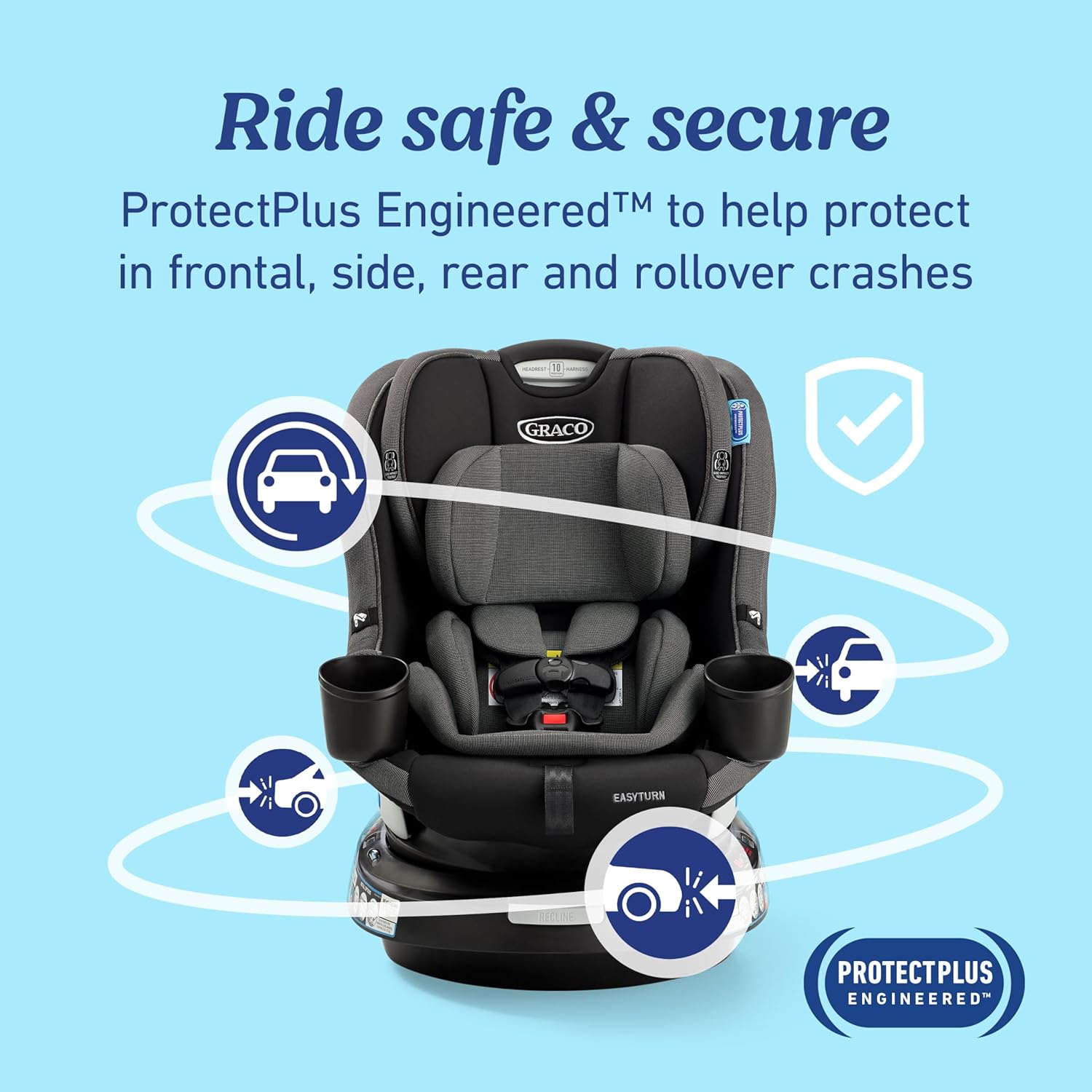 Easyturn 360 Convertible Car Seat – 2-in-1 Design