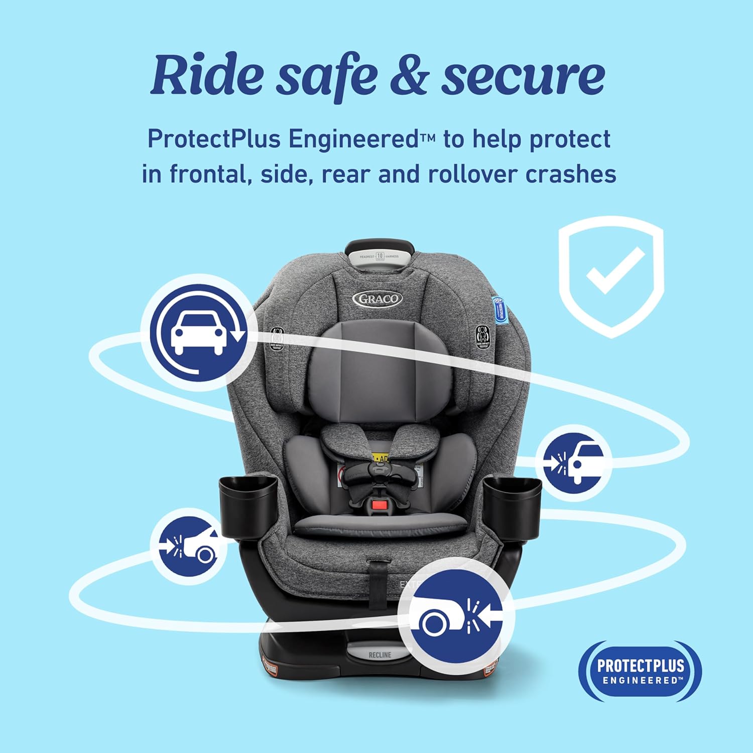 Extend2Fit Convertible Baby Car Seat – Adjustable Legroom