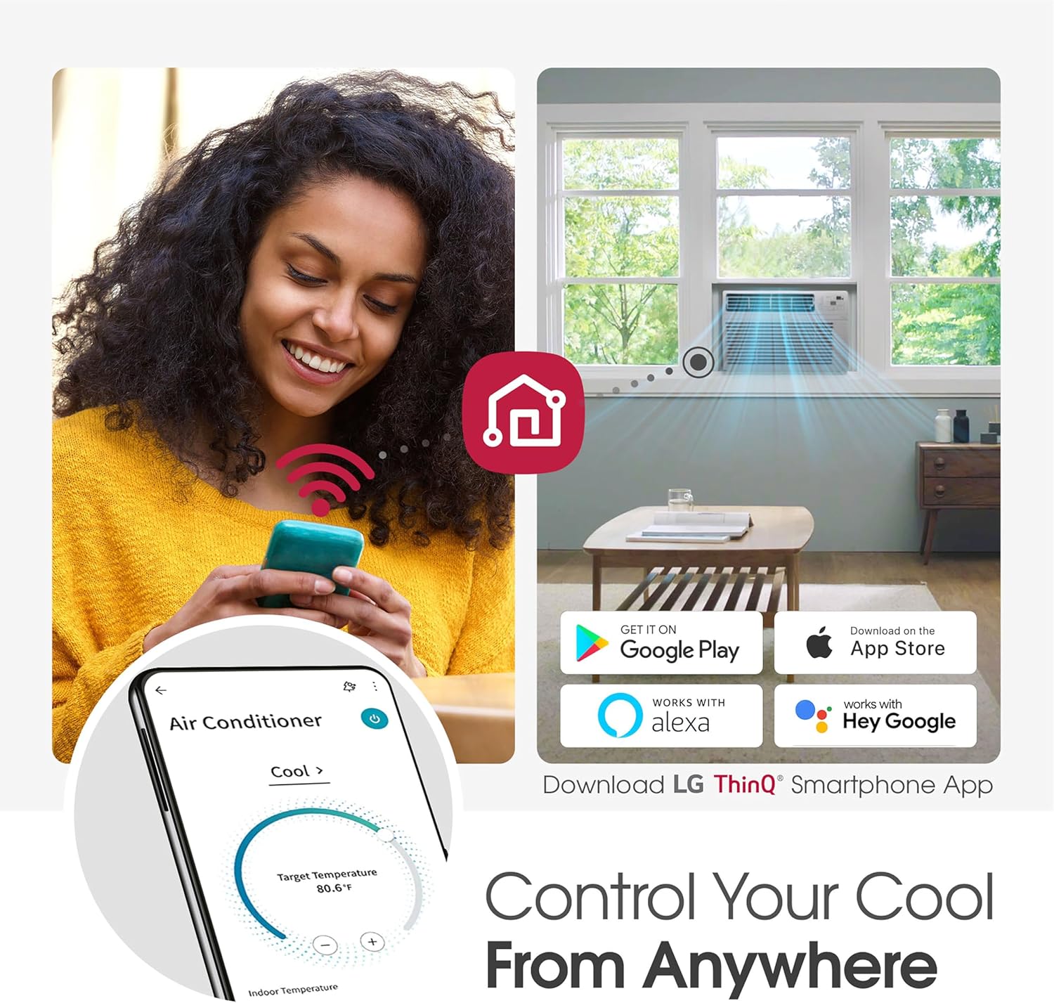 8,000 BTU Window Air Conditioner, Remote & Quiet