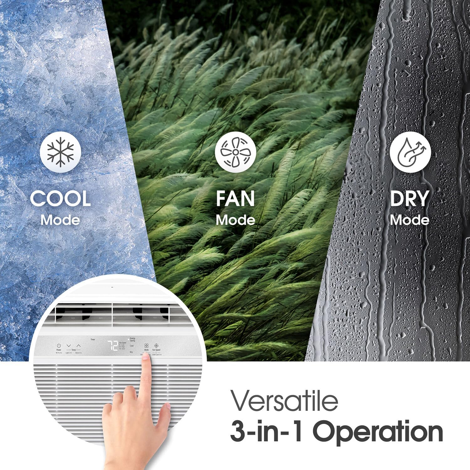 8,000 BTU Window Air Conditioner, Remote & Quiet