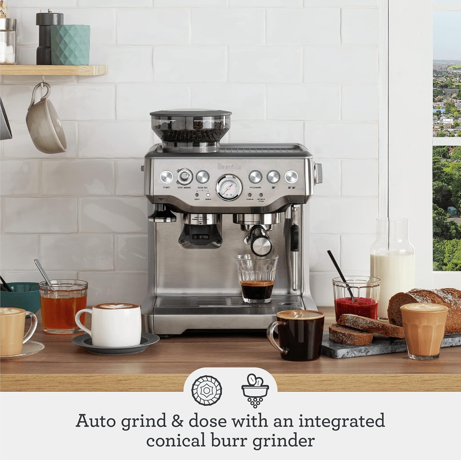 Barista Express Espresso Machine BES870XL – Steel