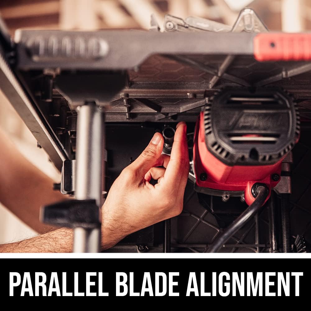 15 Amp 10′′ Jobsite Table Saw with Folding Stand