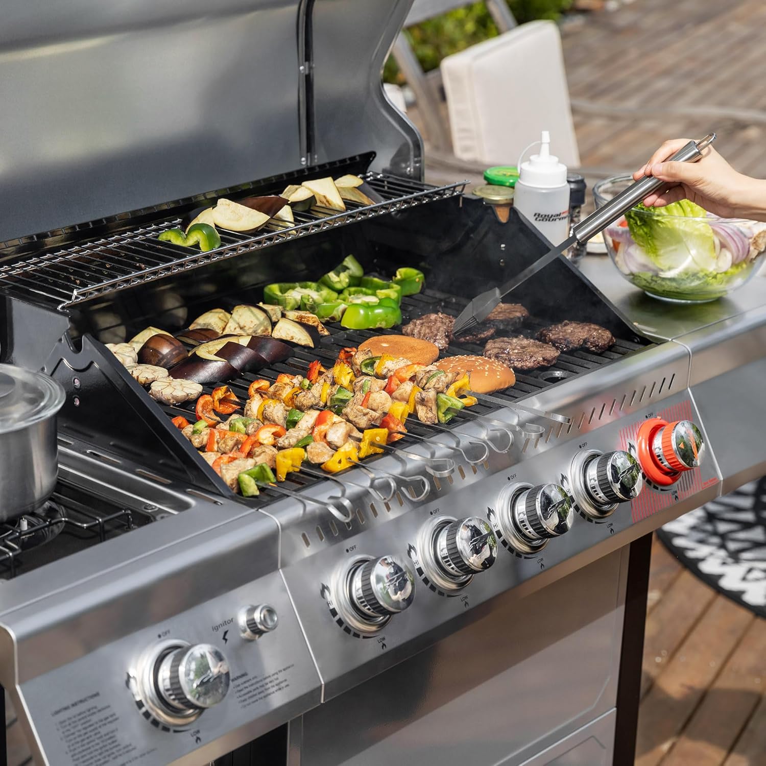 Ga5401T 5-Burner Propane Gas Grill with Sear Burner