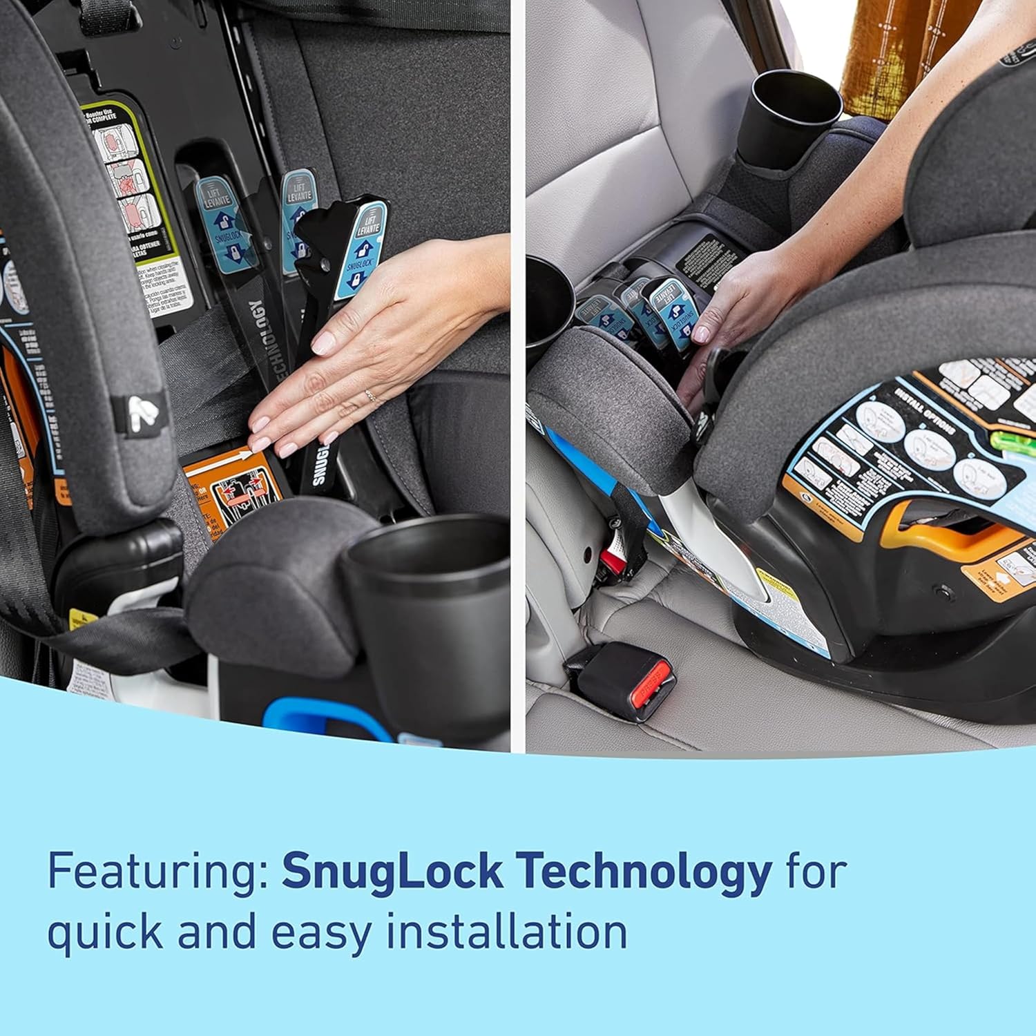 4Ever Dlx 4-In-1 Car Seat – Grey, Infant to Toddler