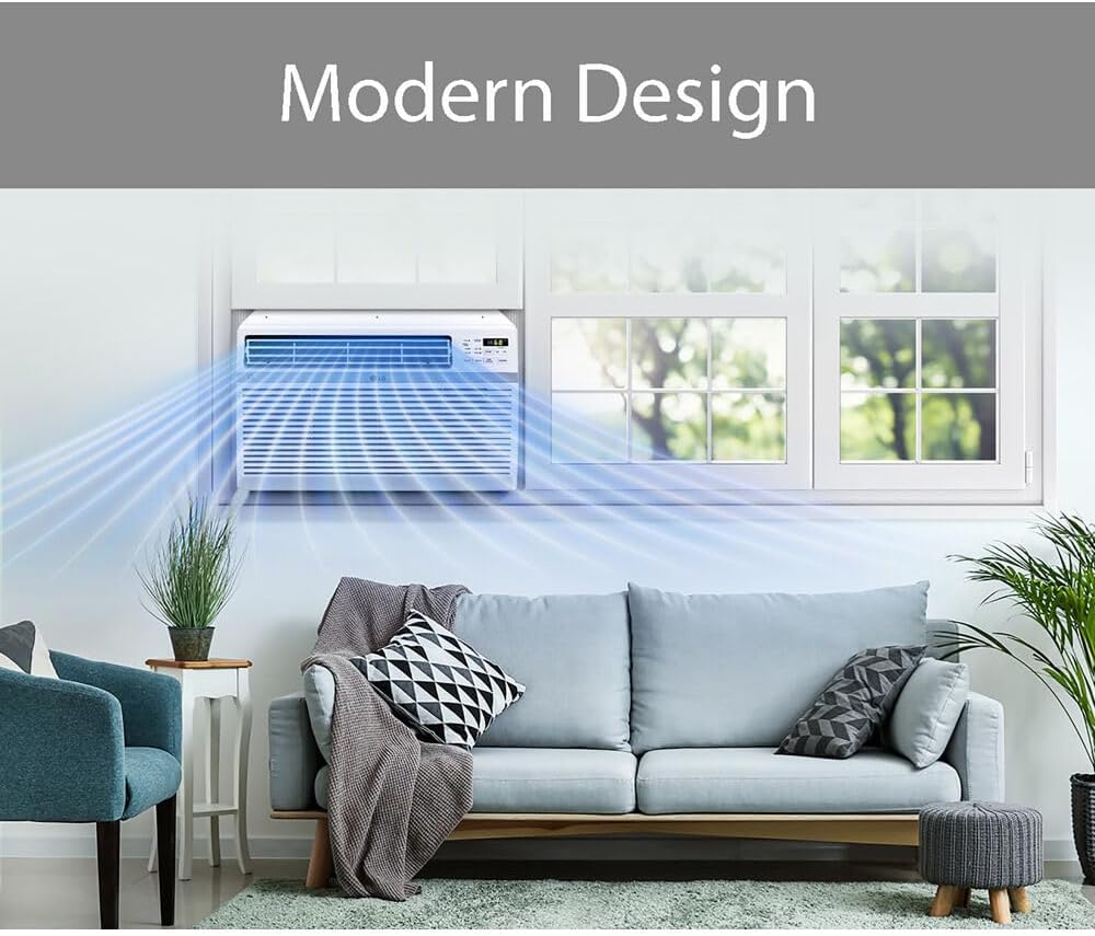 8,000 BTU Window Air Conditioner, Remote & Quiet