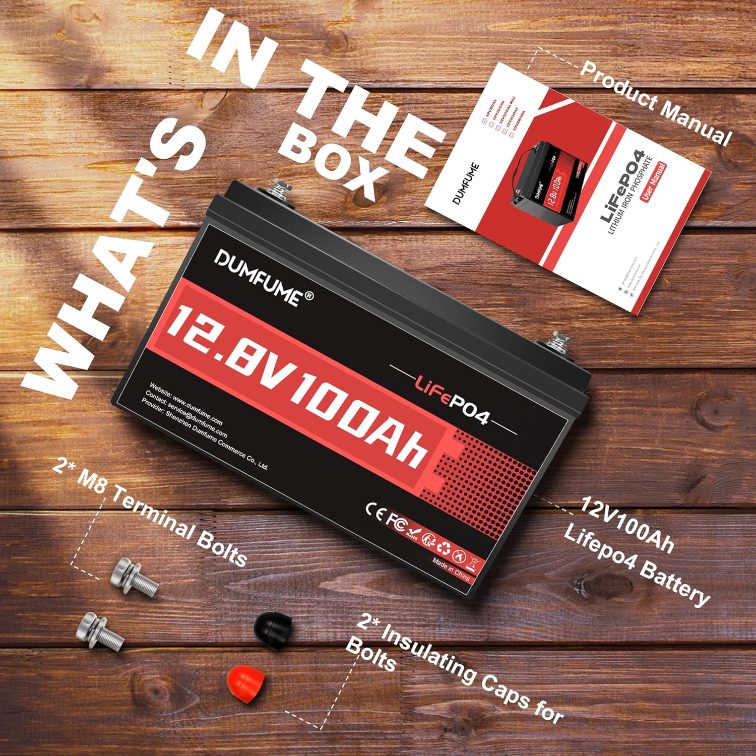 12V 300Ah Lithium LiFePO4 Battery with 200A BMS