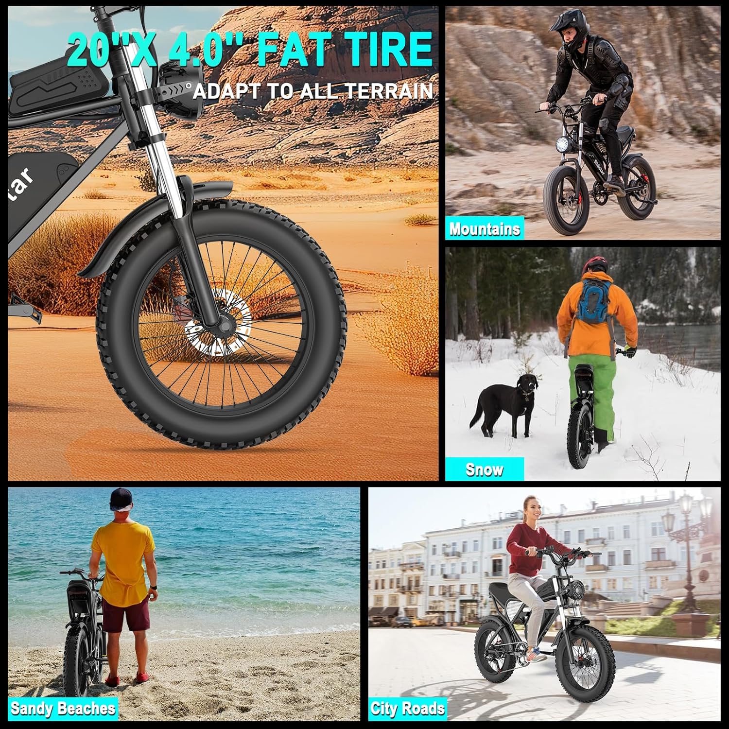 Electric Bike Q20, 2000W, 52V, 30-180 Miles