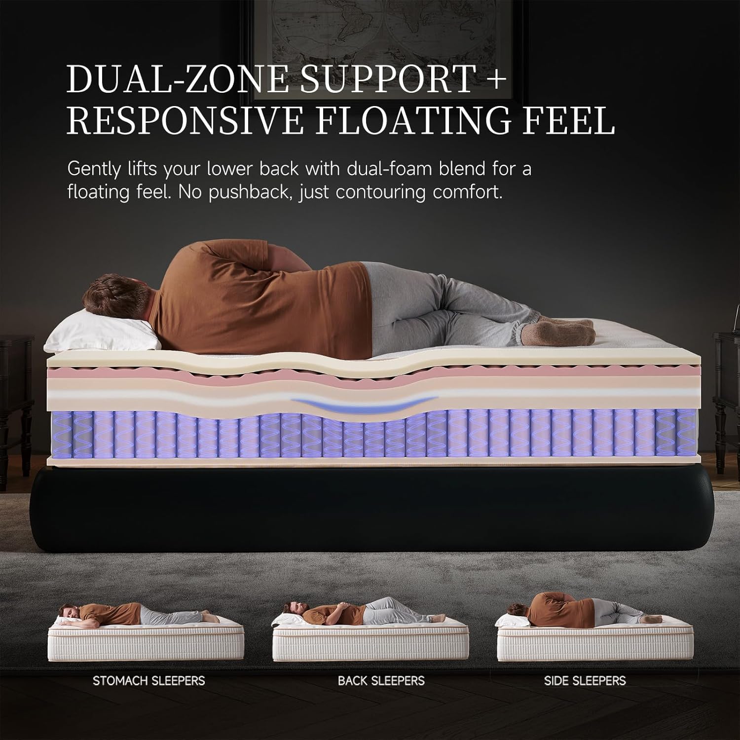 14 Inch Queen Hybrid Mattress with Cooling Foam