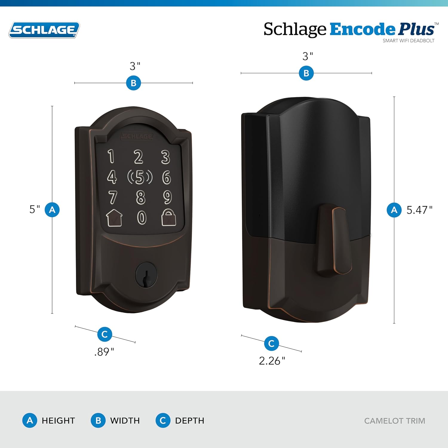 Encode Plus Smart Wi-Fi Lock – Keyless Entry Deadbolt