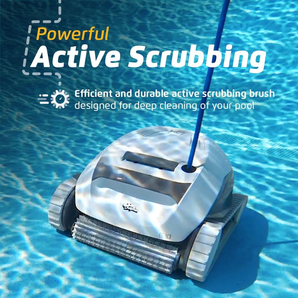E10 Automatic Robotic Pool Vacuum Cleaner for 30ft Pools